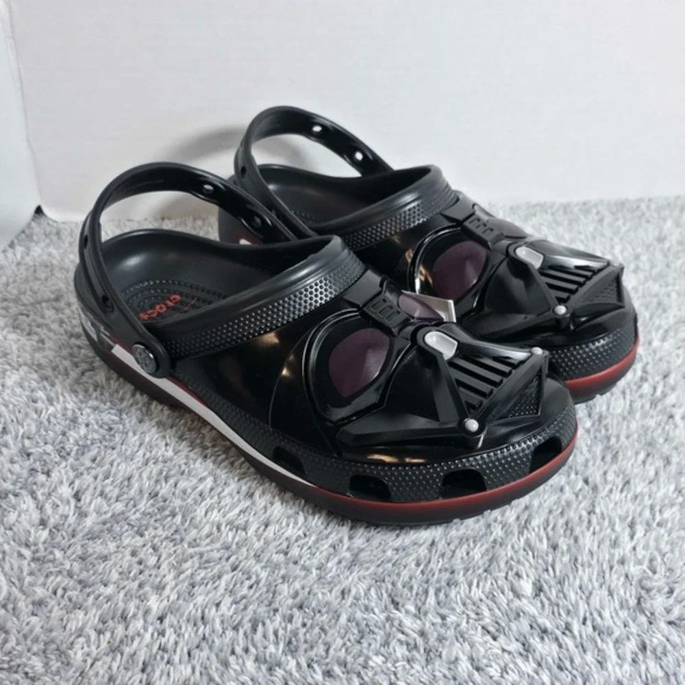 Crocs Star Wars‎ Darth Vader Classic Clogs Black Mens 8 Womens 10 211774-90H NEW